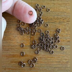 108 Jump Rings, 4mm Findings in Antique Copper Tone for Jewelry Craft Making